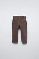 WASHED THIN CANVAS PANTS