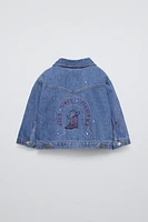 EMBROIDERED DENIM OVERSHIRT