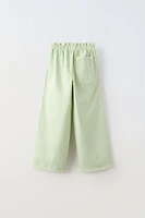 WIDE FIT PAPERBAG PANTS