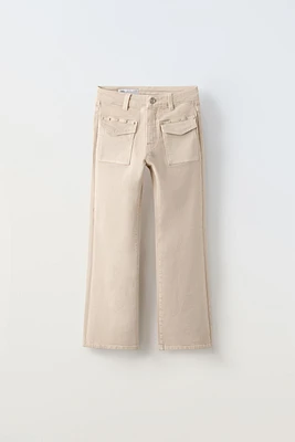 BOOTCUT JEANS WITH STUDS