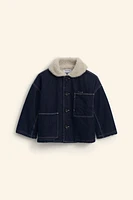 FAUX SHEARLING DENIM JACKET LIMITED EDITION