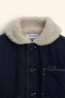 FAUX SHEARLING DENIM JACKET LIMITED EDITION