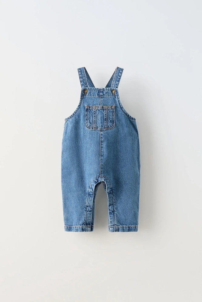 DENIM POCKET OVERALLS