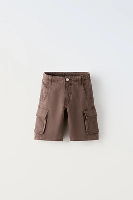 TWILL CARGO SHORTS