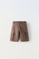 TWILL CARGO SHORTS