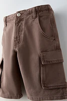 TWILL CARGO SHORTS