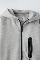 SPORTY ZIPPERED SWEATSHIRT