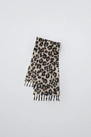 ANIMAL PRINT MAXI SCARF