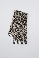 ANIMAL PRINT MAXI SCARF