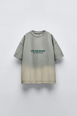 DIP DYE TEXT T-SHIRT