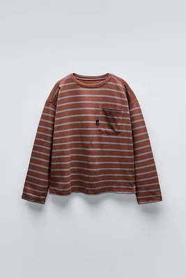 STRIPED POCKET T-SHIRT