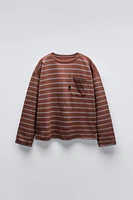 STRIPED POCKET T-SHIRT