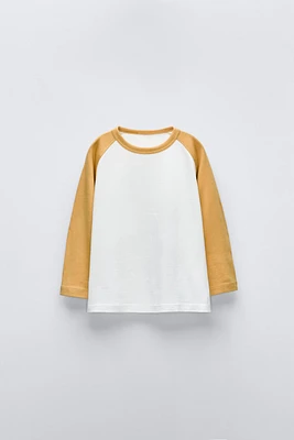 CONTRASTING RAGLAN T-SHIRT