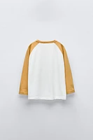 CONTRASTING RAGLAN T-SHIRT