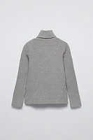 RIB TURTLENECK SWEATER