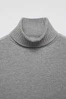 RIB TURTLENECK SWEATER