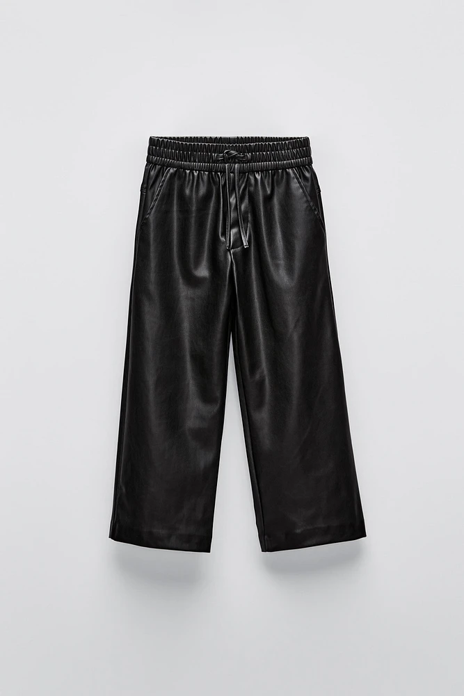 FAUX LEATHER PANTS