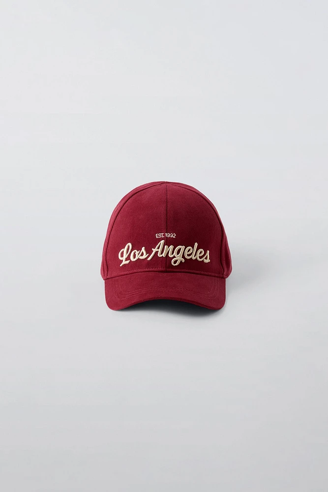 EMBROIDERED VARSITY CAP