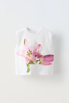 FLOWER PRINT TANK TOP