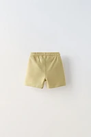 CONTRASTING MUSLIN SHORTS