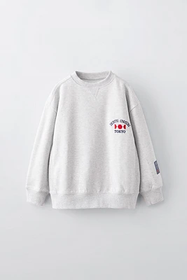 TEXT PRINT SWEATSHIRT