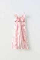 STRIPES AND RUFFLES JUMPSUIT