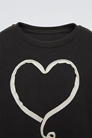 T-SHIRT WITH RIBBON APPLIQUE