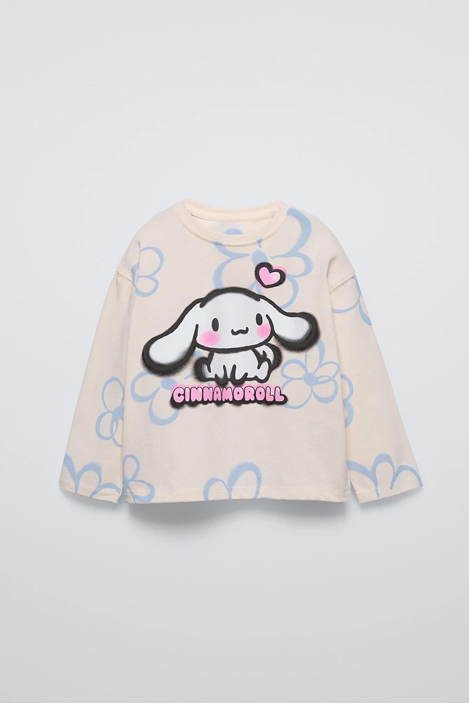 MY MELODY AND CINNAMOROLL © SANRIO FLOCKED T-SHIRT