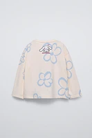 MY MELODY AND CINNAMOROLL © SANRIO FLOCKED T-SHIRT