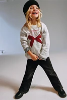 TERRYCLOTH BOW T-SHIRT