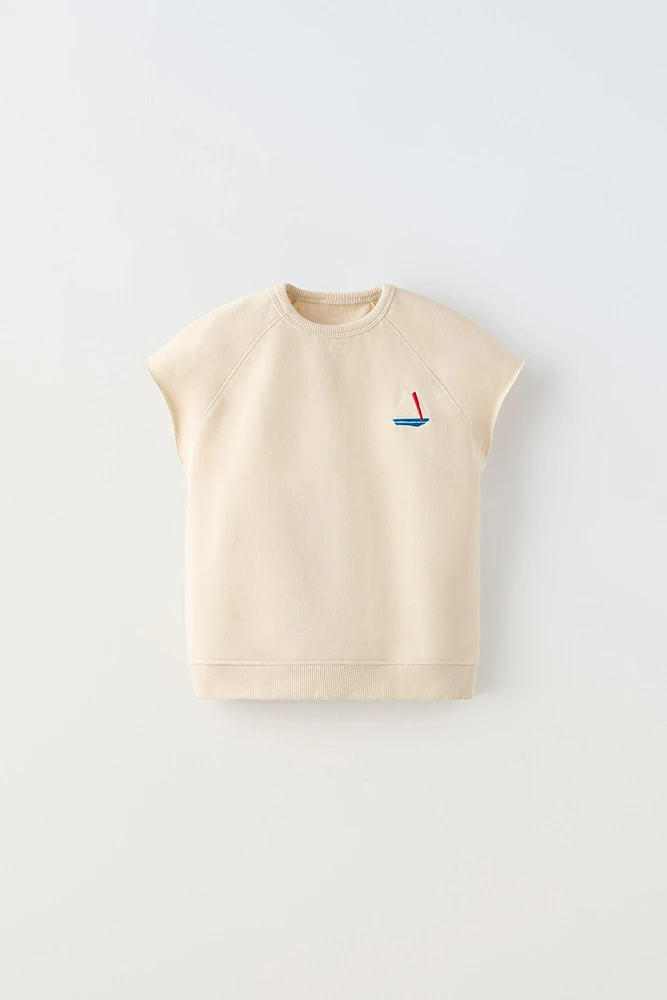 BOAT EMBROIDERED TANK TOP