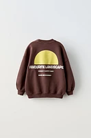 TEXT PRINT SWEATSHIRT