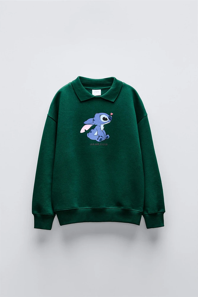 STITCH & ANGEL © DISNEY POLO SWEATSHIRT