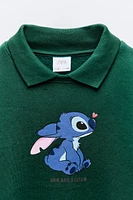 STITCH & ANGEL © DISNEY POLO SWEATSHIRT