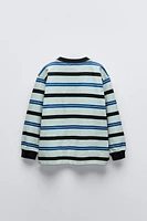 STRIPED PATCH T-SHIRT