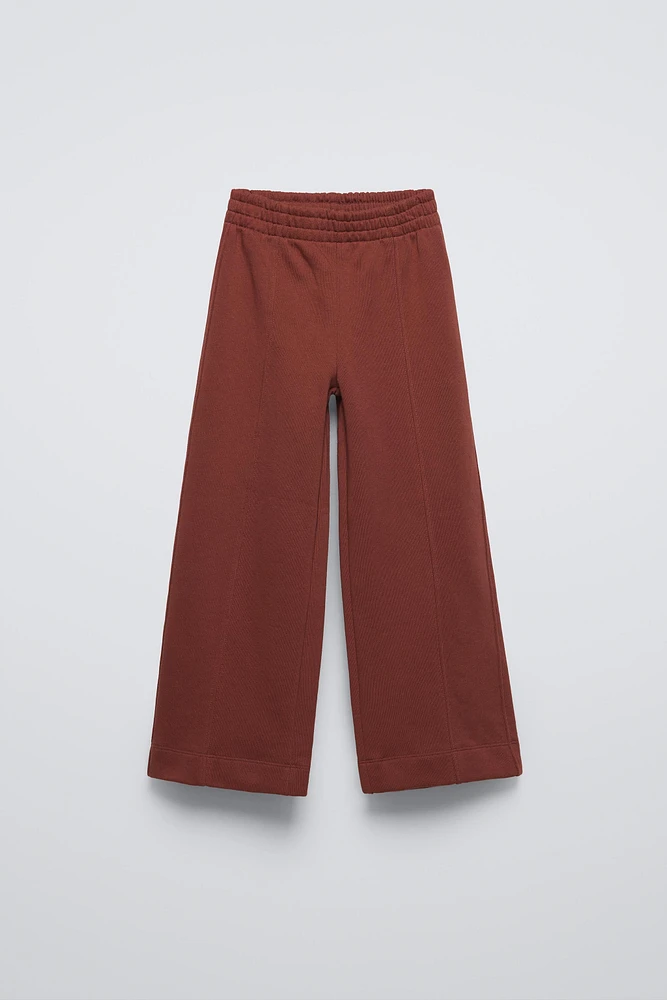 WIDE LEG CENTRAL SEAM PANTS