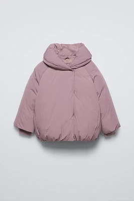 WATER REPELLENT WRAP PUFFER JACKET