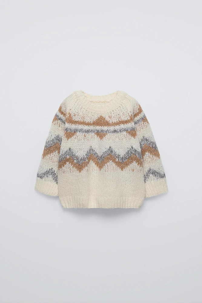 KNIT JACQUARD SWEATER