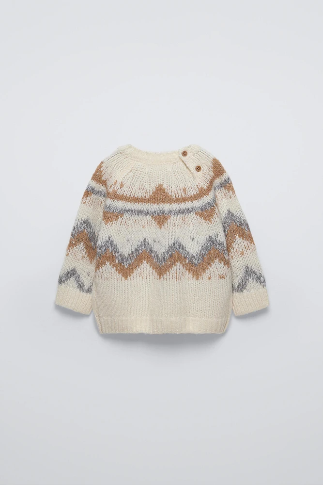 KNIT JACQUARD SWEATER