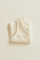 TIMELESZ - OPENWORK KNIT TOP