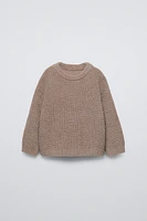 WOOL BLEND KNIT SWEATER