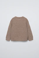 WOOL BLEND KNIT SWEATER