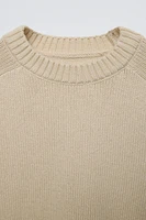 WOOL BLEND KNIT SWEATER