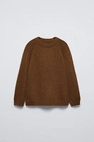 FLECKED KNIT SWEATER