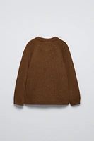 FLECKED KNIT SWEATER