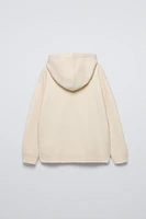 SOFT TOUCH HOODED KNIT SWEATER