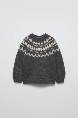 JACQUARD KNIT SWEATER