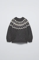 JACQUARD KNIT SWEATER