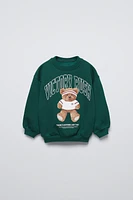 BEAR PRINT SWEATSHIRT