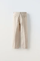 LINEN BLEND SLIM FIT SUIT PANTS